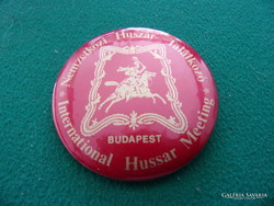 International hussar meeting budapest inscription badge