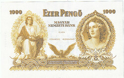 Hungary 1000 pengő draft 1937 replica