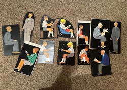 Figural cardboards used for teaching Russian language
