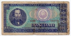 Romania 100 Romanian lei, 1966
