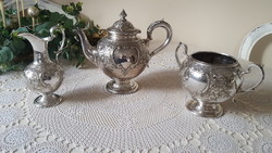 Beautiful antique English silver-plated tea and coffee service set