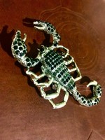 New very showy scorpion brooch
