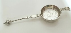 Antique silver (800) tea strainer 1866