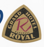 Grand Hotel Royal Budapest - Bőrönd címke