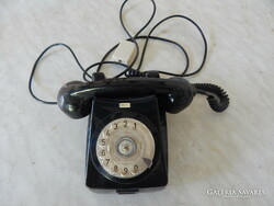 Black retro vinyl dial telephone, in working order!
