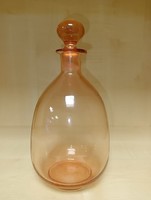 Art deco pink corked bottle