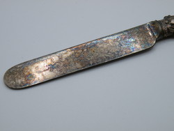 UK0098 antik gyönyörű gyöngyház nyelű ezüstözött halkés anglia