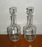 Oil/vinegar bottle with Sto mark, nice shape, 2 pcs. 16.5 cm high.