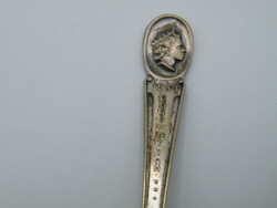 Uk0091 silver plated ii. Queen Elizabeth of England coronation commemorative spoon 1953