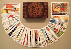 Vintage 1990 U.S. Games Systems, Inc. amerikai tarot kártya pakli 78 lap jóskártya vetőkártya doboz