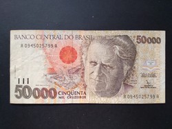 Brazil 50000 cruzeiros 1992 f