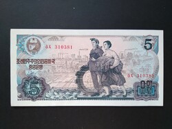 Észak-Korea 5 Won 1978 Unc