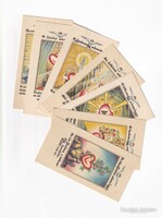 Prayer picture old 7 pieces 1940, biblical quotations a Korda rt. A small folder published by