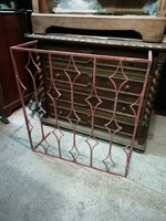 Old iron window grille, decorative object
