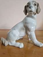 Gyönyörű Lladro, világhírű spanyol porcelángyár által készített kutya, hibátlan állapotban