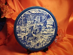 Beautiful Japanese porcelain decorative plate: California