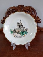 Aquincumi porcelán emlék tálka Budapest