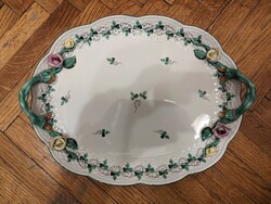 Large Herend porcelain tray (damaged)