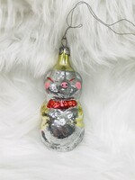 Retro glass Christmas tree decoration, pig