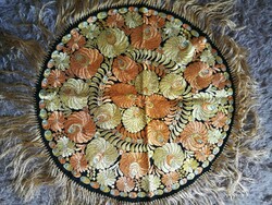 Silk embroidered matyó tablecloth