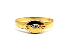 Stoned gold ring (zal-au119980)