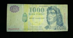 1000.- Ft Millennium bankjegy   DB .