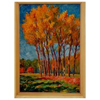 Gyula Szepes (1902-1992): autumn leaves f00600