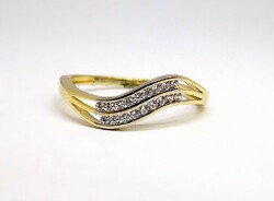 Stoned gold ring (zal-au114857)
