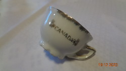 Canadai , mini porcelán emlék csésze