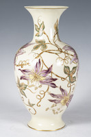 Zsolnay orchid patterned vase