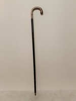 Antique 800 German Silver Language Walking Stick Monogram Stage Prop Costume