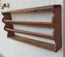Antique plate holder more than 100 years old antique wall furniture with hooks.
