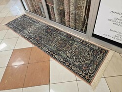 Iráni  75x295 cm pamutselyem perzsa futó szőnyeg MZ220