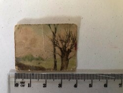 Régi antik mini 3 cm x 4 cm  képeslap - kivitte a posta !?!