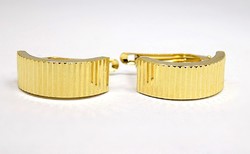 Engraved gold earrings (zal-au123391)