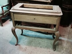 Antique table with drawers, console table