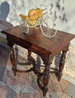 Antique console table desk postman statue holder home office table salon table. Video !