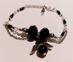 Women's bracelet with a black angel figure