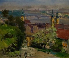 László Csupor: Budapest skyline 20. Sz.