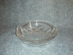Crystal glass serving bowl, table centerpiece (a4)