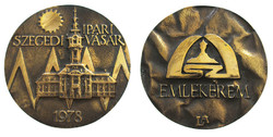 András Lapis: Szeged industrial fair 1978 commemorative medal Szeged