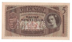 1938 5 pengő minta