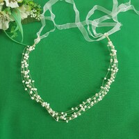 New pearl bridal hair wire, hair ornament, hair wreath