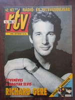 Színes RTV tévé újság 1995. október 16-22. Címlapon Richard Gere