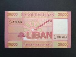 Lebanon 20000 livres 2019 unc
