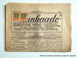 1926 január 7  /  A MUNKAADÓ  /  SZÜLETÉSNAPRA :-) Eredeti, régi ÚJSÁG Ssz.:  26681