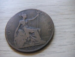 1 Penny 1905 England