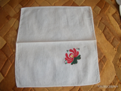 Old 4-piece painted linen napkins, unused
