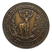 National Hungarian hunting protection association 1881 (hubertus) hunting plaque