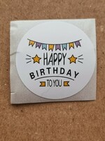 Birthday decor sticker 10 pcs in one